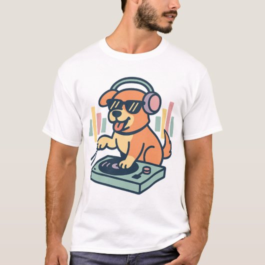 DJ Dog T-Shirt (Vorderseite)