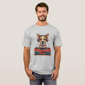 DJ Dog Turntable Beats T-Shirt (Vorne ganz)