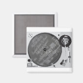 DJ-Drehteller Magnet (Vorderseite/Rückseite)