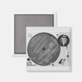 DJ-Drehteller Magnet (Vorderseite/Rückseite)