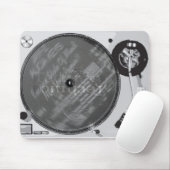 DJ-Drehteller Mousepad (Mit Mouse)