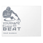 DJ-eigene Notebooks Notizblock (Vorderseite)
