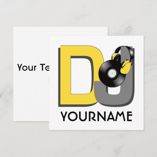 DJ-Einladung Einladung (Vorne/Hinten)