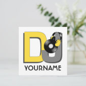 DJ-Einladung Einladung (Stehend Vorderseite)