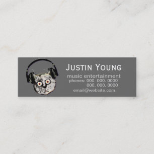 DJ/elektronische Musik Mini Visitenkarte