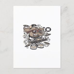Dj Elephant Postkarte