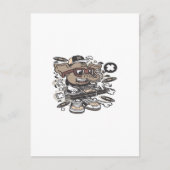 Dj Elephant Postkarte (Vorderseite)