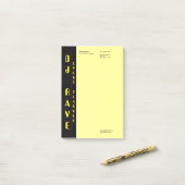 DJ Event Planner Notes Post-it Klebezettel (Auf Schreibtisch)