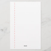 DJ Event Planner Stationery Briefpapier (Rückseite)