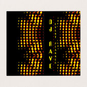 DJ Eventplaner Faltete Visitenkarte Visitenkarten (Außenseite Aufgefaltet)