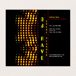 DJ Eventplaner Faltete Visitenkarte Visitenkarten