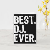 Dj Ever Funny Gift Christmas Karte (Gelbe Blume)