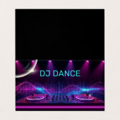 DJ-Experte Visitenkarten (Außenseite Aufgefaltet)