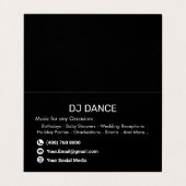 DJ-Experte Visitenkarten (Innenseite Aufgefaltet)