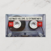 DJ Extraordinaire Kassettenband mit QR-Code Visitenkarte (Vorderseite)