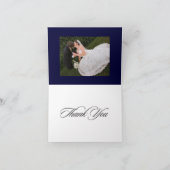 DJ Farbe/schlicht Dankeschön Karten, Hochzeitsmono Dankeskarte (Innenseite)