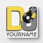 DJ-Farbpalette und Monogramm-Plakette Fotoplatte (Vorderseite)