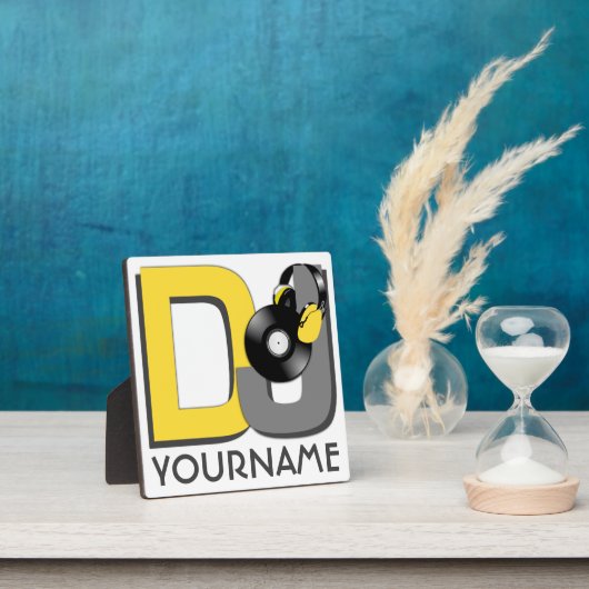 DJ-Farbpalette und Monogramm-Plakette Fotoplatte (InSitu)