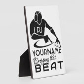 DJ-Farbpalette und Monogramm-Plakette Fotoplatte (Seite)