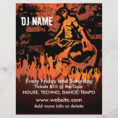 DJ Fiery Concert Music Flyer (Hinten)