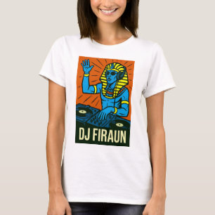 DJ Firaun in Action - Klassischer Pop Art T-Shirt