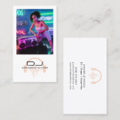 DJ Foto Moderne Musik  Visitenkarte (Vorne/Hinten)