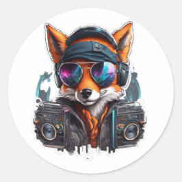 DJ Fox Sticker