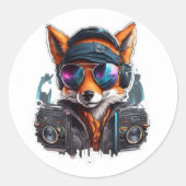 DJ Fox Sticker (Vorderseite)