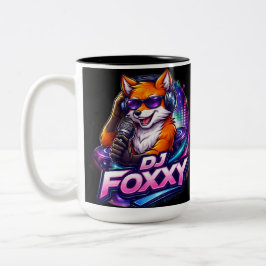 DJ FOXXY 2 Two-Tone COFFEE MUG Zweifarbige Tasse