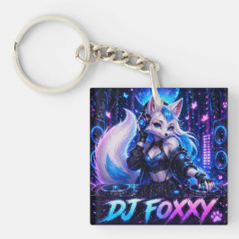 DJ FOXXY DOPPELSEITIG SCHLÜSSELANHÄNGER