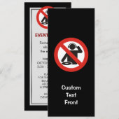 DJ Free Zone Einladung (Vorne/Hinten)