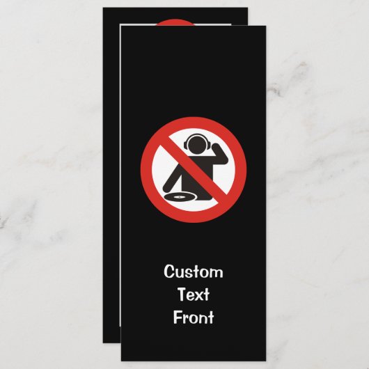 DJ Free Zone Einladung (Vorne/Hinten)