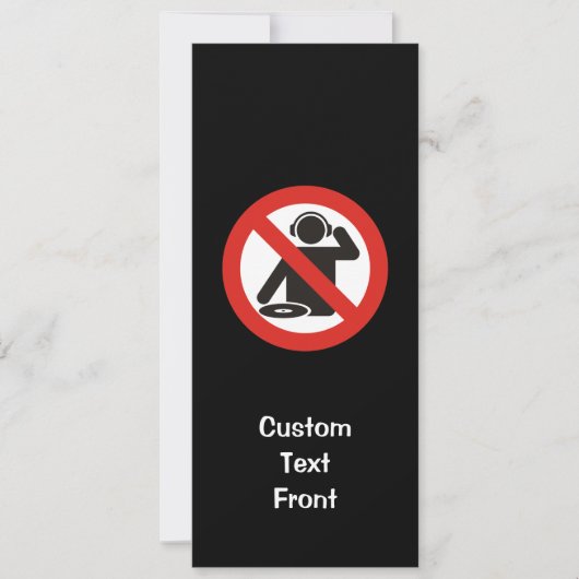 DJ Free Zone Einladung (Vorderseite)