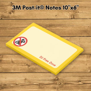 DJ Free Zone Post-it Klebezettel