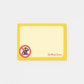 DJ Free Zone Post-it Klebezettel (Vorderseite)