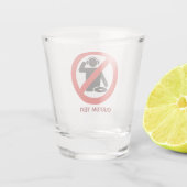 DJ Free Zone Schnapsglas (Rückseite)