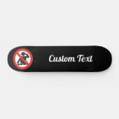 DJ free zone Skateboard Deck (Horizontal)