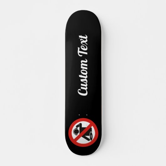 DJ free zone Skateboard Deck (Vorne)
