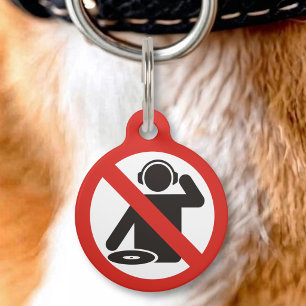 DJ-freie Zone Pet ID-Anhänger Haustiermarke