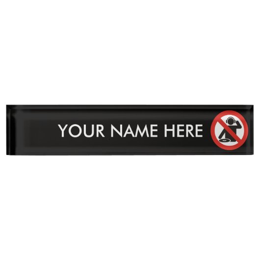 DJ-Freizone Namensplakette (Vorderseite)