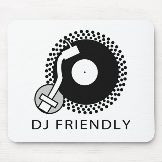 DJ freundlich Mousepad (Vorne)
