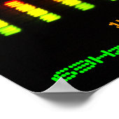 Dj Fügen Sie Ihren Namen Custom Equalizer Bar EQ h Poster (Ecke)