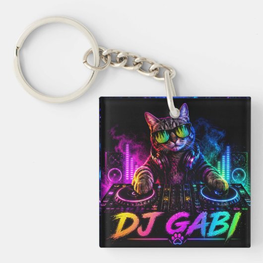 DJ GABI DOPPELSEITIG SCHLÜSSELANHÄNGER (Vorderseite)