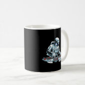 Dj Gear Set Turntable Vinyl Astronaut Disk Jockey Kaffeetasse (VorderseiteRechts)