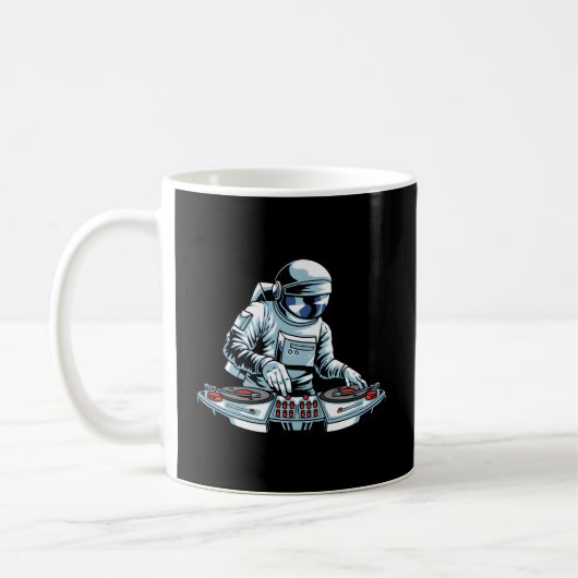 Dj Gear Set Turntable Vinyl Astronaut Disk Jockey Kaffeetasse (Links)