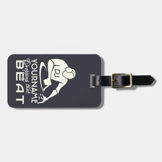 DJ-Gewohnheits-Gepäckanhänger Gepäckanhänger (Vorderseite horizontal)