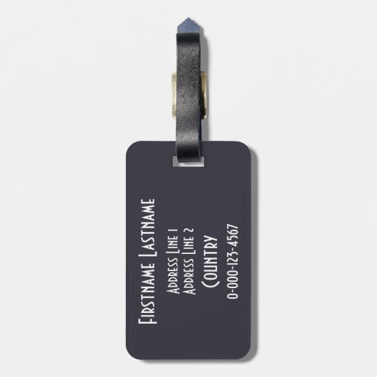 DJ-Gewohnheits-Gepäckanhänger Gepäckanhänger (Rückseite vertikal)