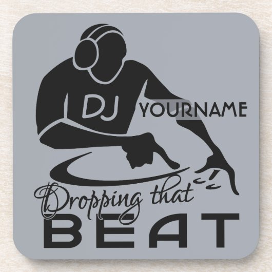 DJ-Gewohnheits-Untersetzer Getränkeuntersetzer (Vorderseite)