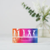 DJ-Gewohnheits-Visitenkarte Visitenkarte (Stehend Vorderseite)