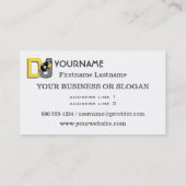 DJ-Gewohnheits-Visitenkarten Visitenkarte (Rückseite)